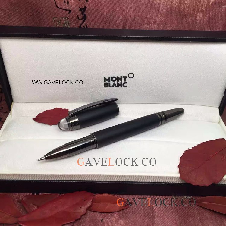 All Black Mont Blanc Rollerball Starwalker Low Price